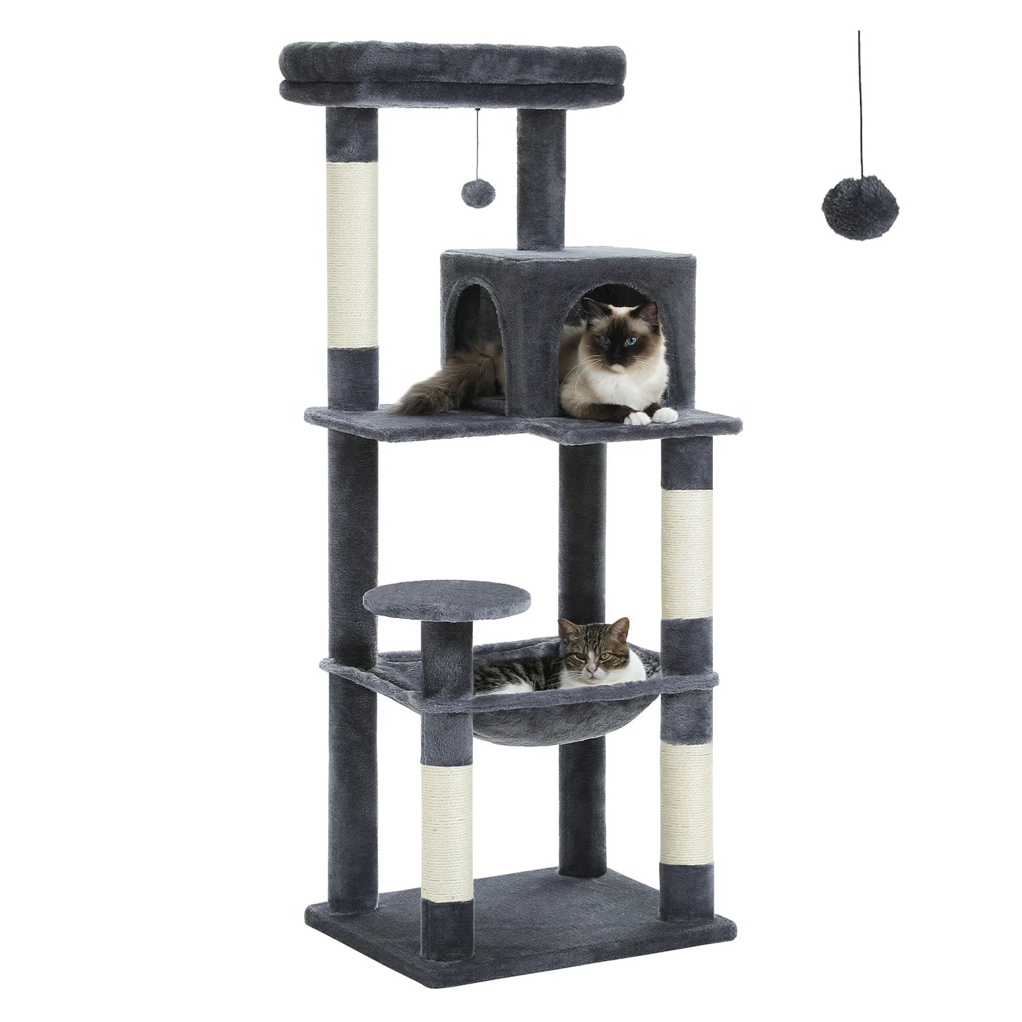 PAWZ Road 5 Level Cat Tree Tower With Sisal Scratching Posts