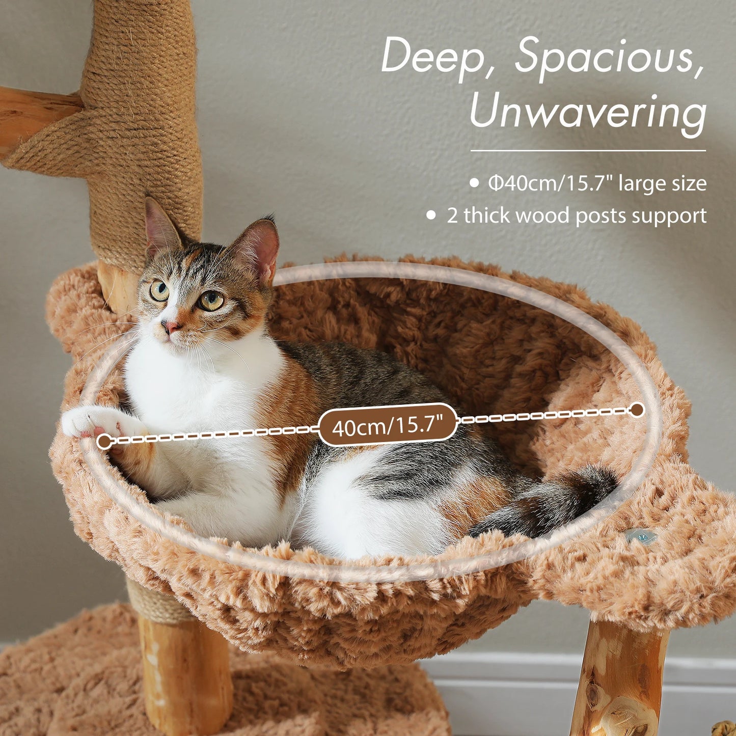 PAWZ Road Large Cat Tree Tower With Sisal Scratching Post