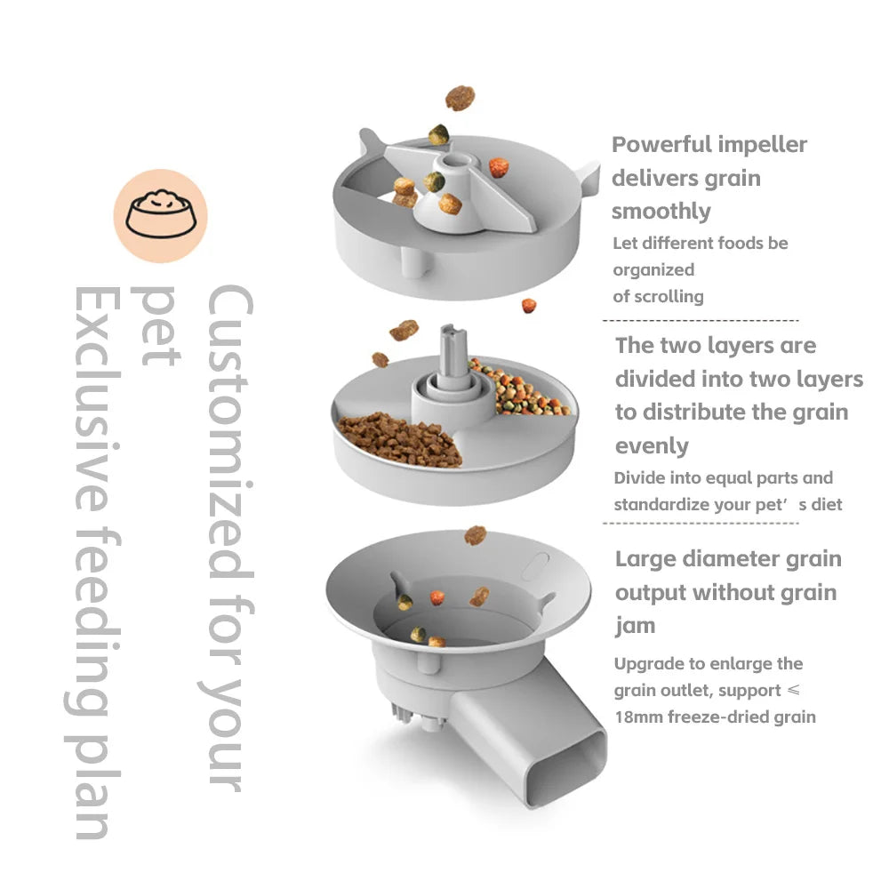 ZYfeeder Smart Pet Feeder With Camera WiFi Timed Dispenser