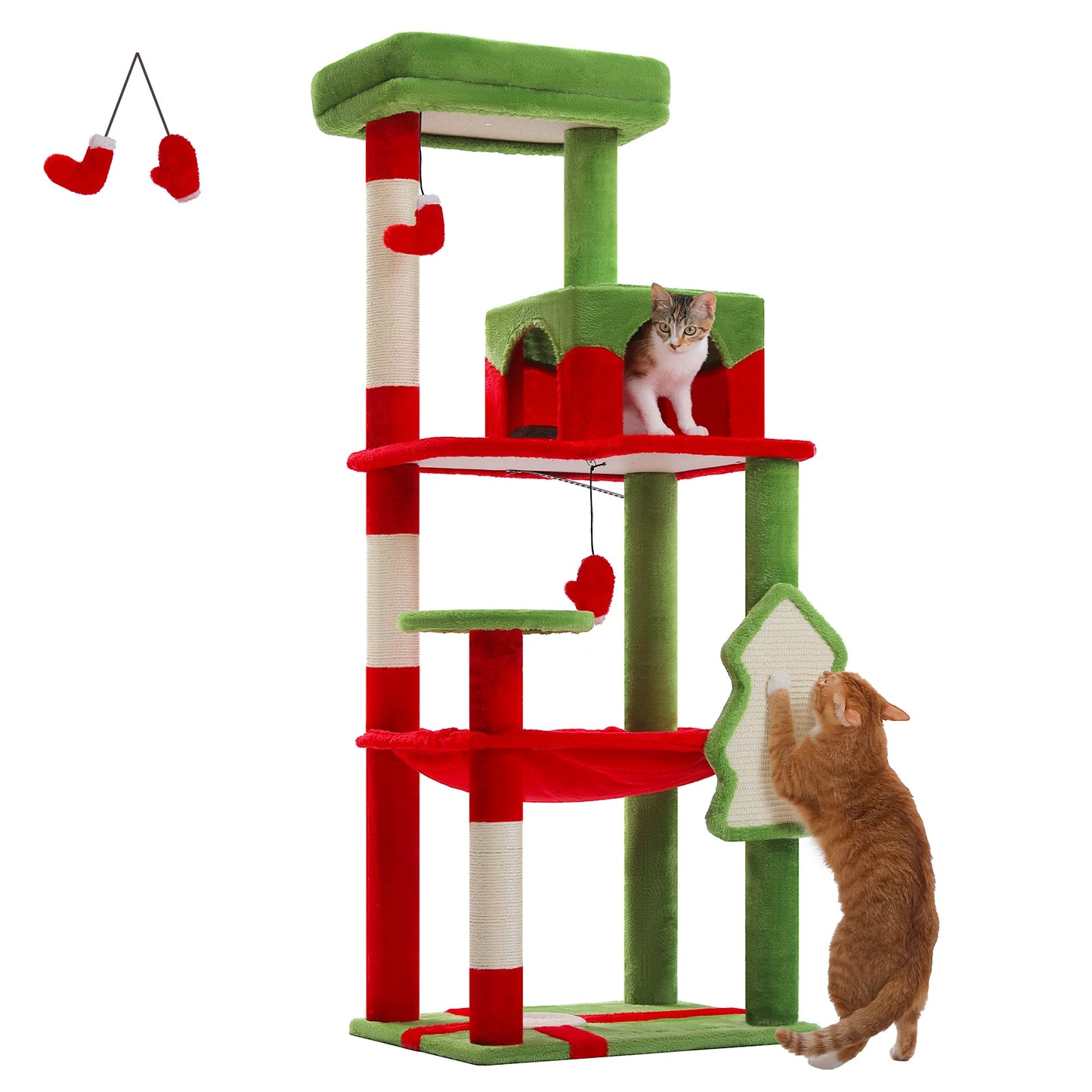 PAWZ Road 5 Level Cat Tree Tower With Sisal Scratching Posts