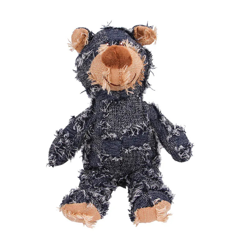 Soundmaking Plush Teddy Bear Dog Toy Squeak Interactive Plaything