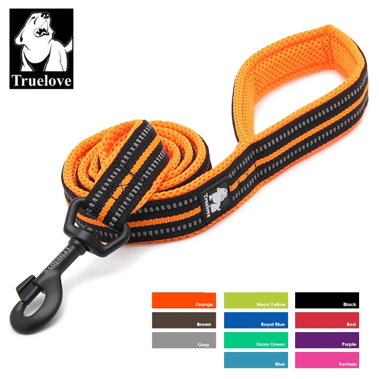 TRUELOVE Soft Reflective Pet Leash With Padded Nylon Mesh