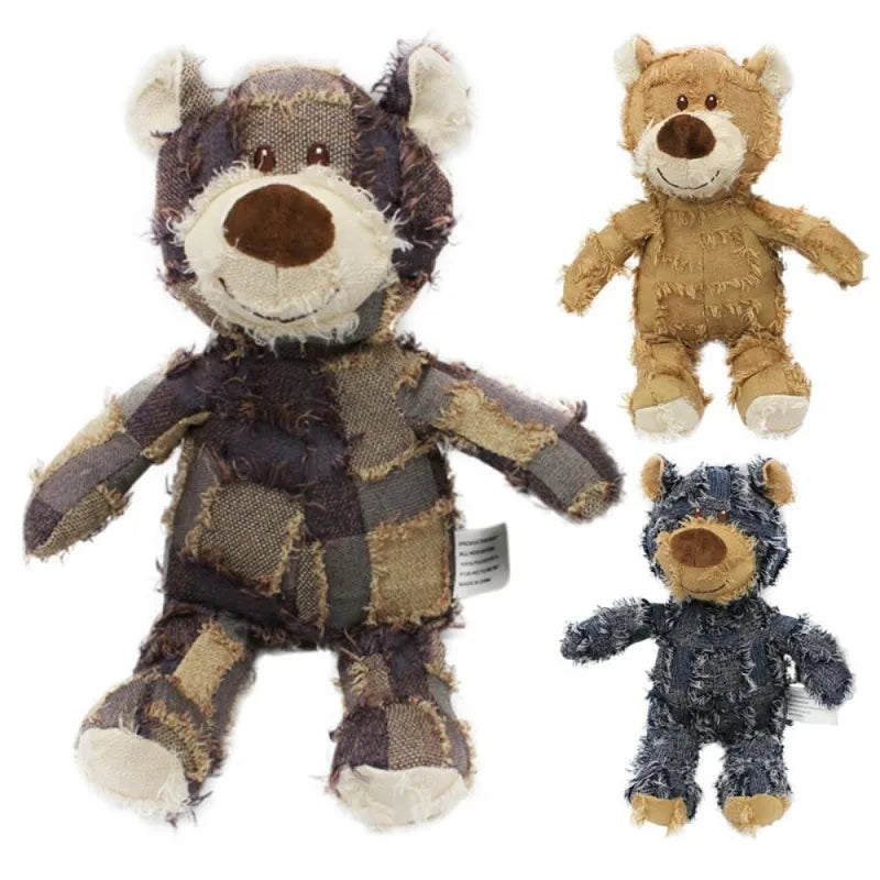Soundmaking Plush Teddy Bear Dog Toy Squeak Interactive Plaything