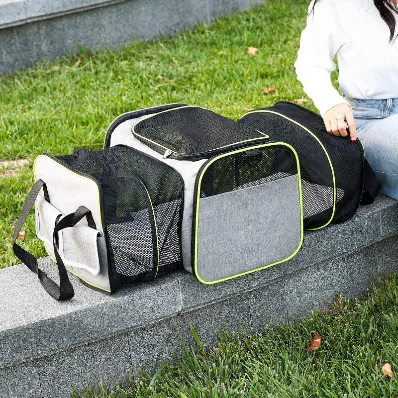 Breathable Pet Bag for Cats and Dogs Portable Crossbody Tote
