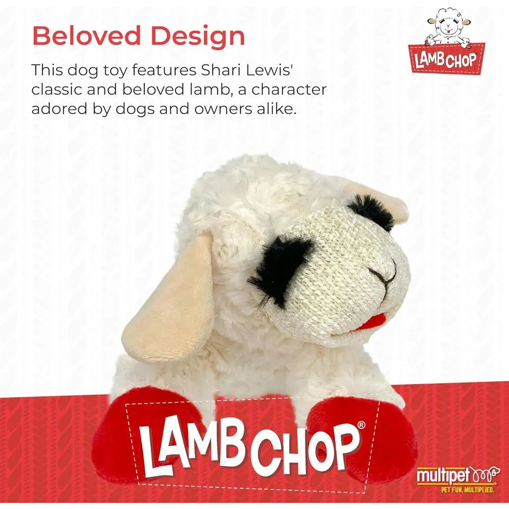 Lamb Chop Dog Plush Toy Squeaky for Dogs Extra Soft