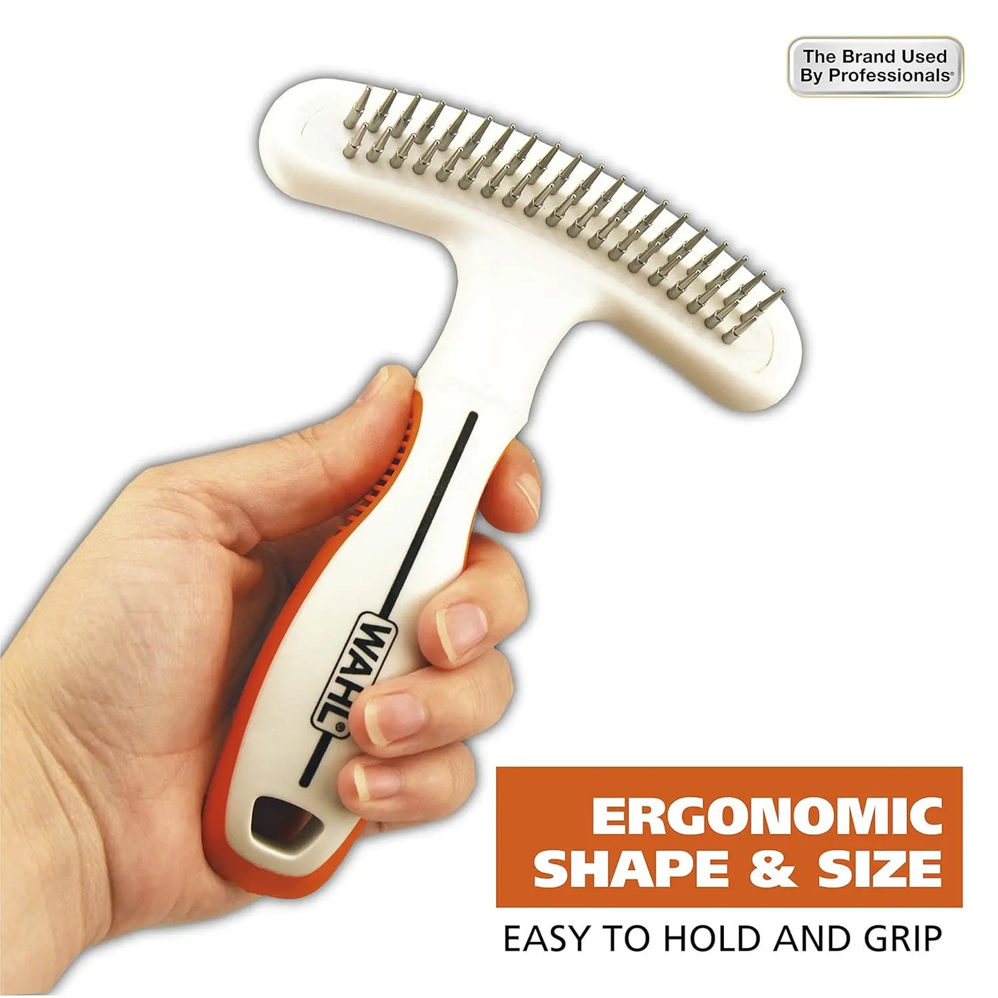 2-in-1 Pet Deshedding Rake And Blade For Dogs And Cats Stainless Steel