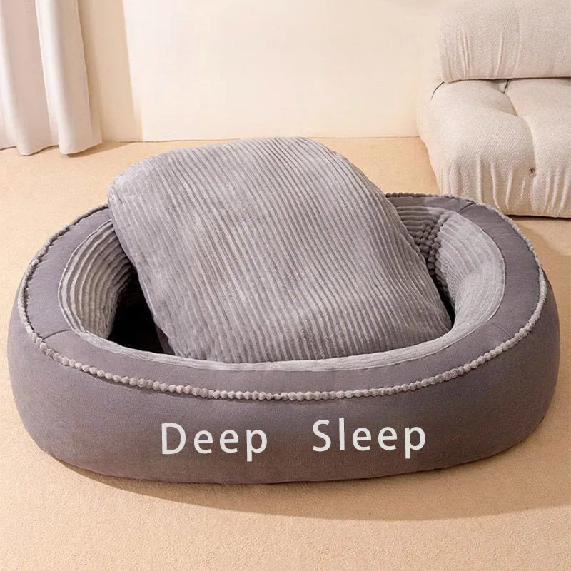 Pet Bed Donut Cushion For Dogs And Cats, Washable Cozy