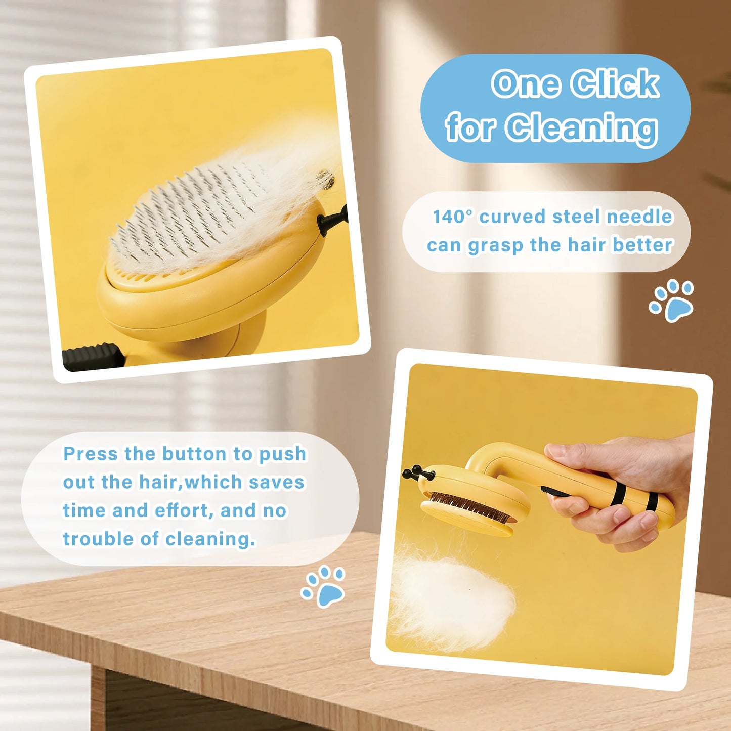 Little Bee Hair Removal Comb for Dogs and Pets Grooming