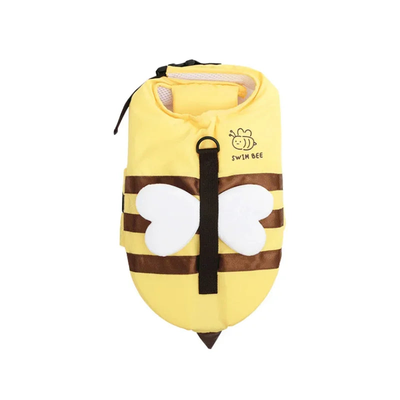 Summer Dog Swimwear Waterproof Life Jacket Harness For Pets