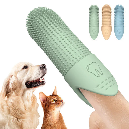 Dog Finger Toothbrush Silicone 360 Cleaning for Dogs and Cats