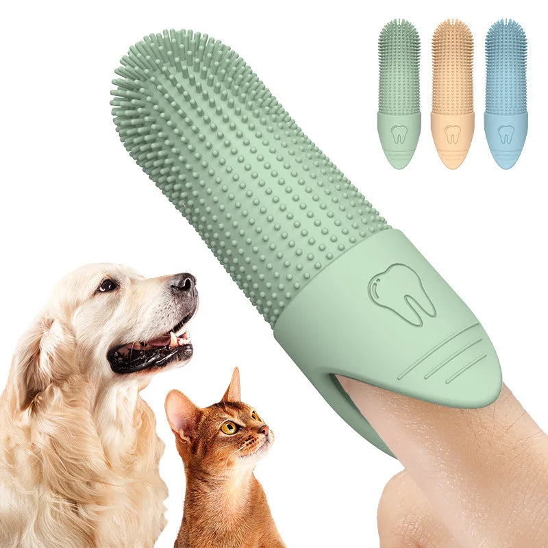 Dog Finger Toothbrush 360 Cleaning Silicone Dental Care