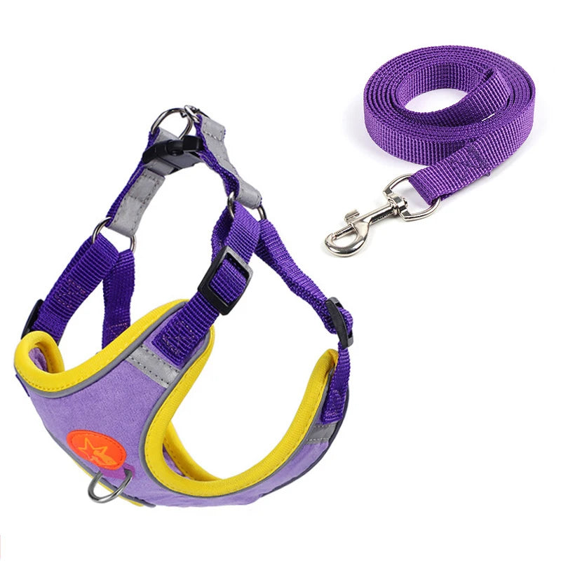 Reflective Mesh Dog Harness Vest For Small And Medium Breeds