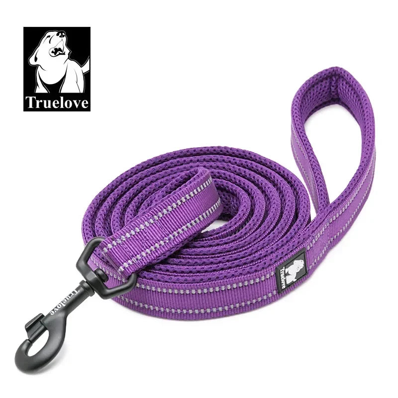 TRUELOVE Reflective Padded Nylon Pet Leash For Dogs And Cats