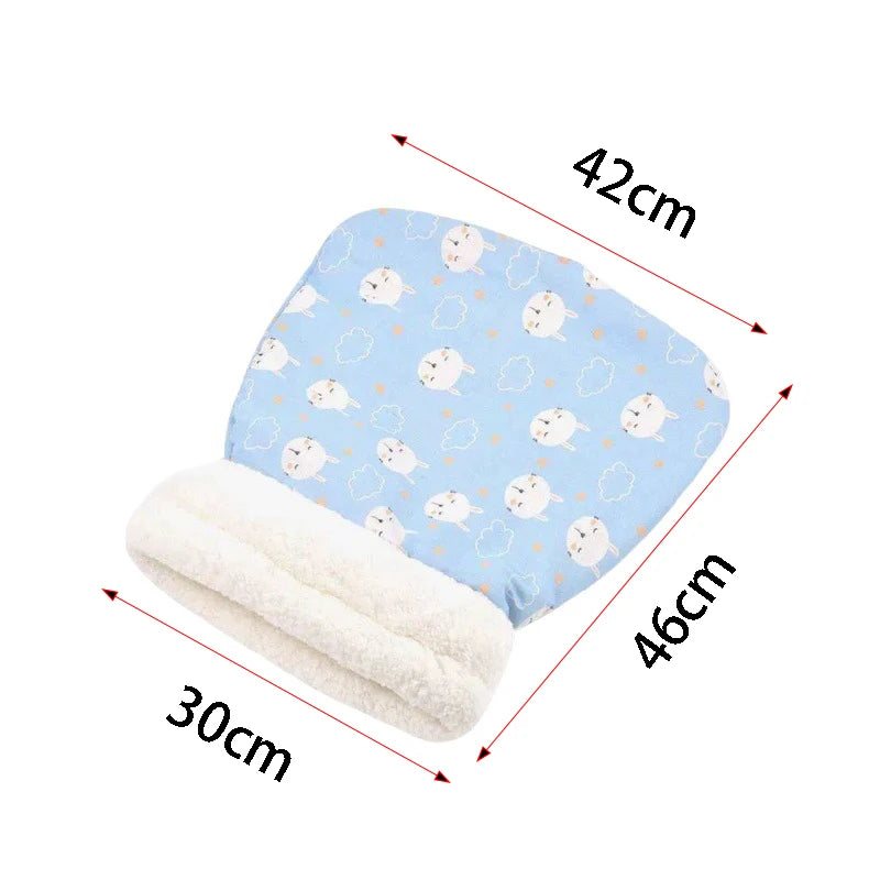 Cat Nest Winter Warmth Semi Enclosed Sleeping Bag Plush Bed