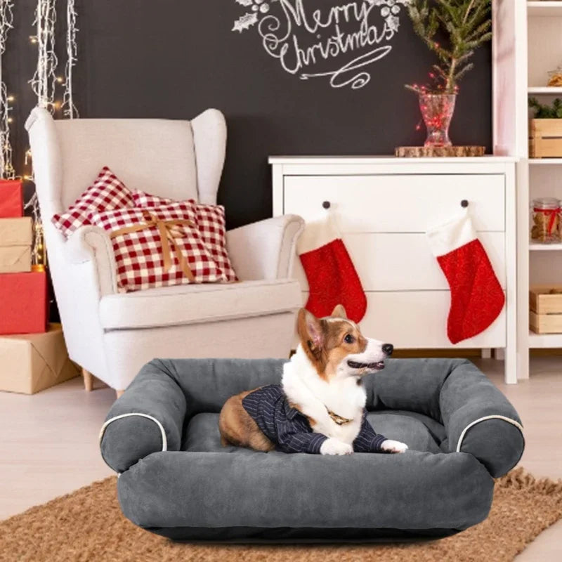 Super Soft Dog Bed Sofa With Anti Slip Bottom For Deep Sleep