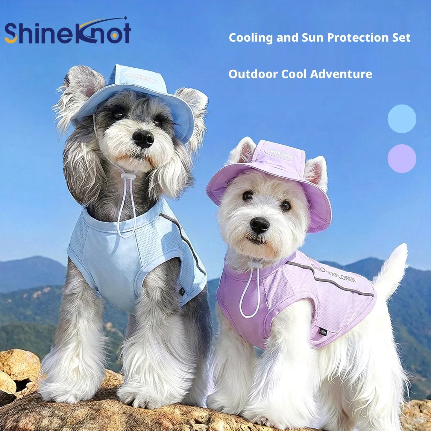 Shineknot Dog Sunscreen Clothes Breathable Summer Vest For Small Dogs