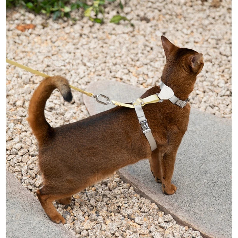 Escape Proof Cat Harness And Leash Set, Adjustable H-Style Vest