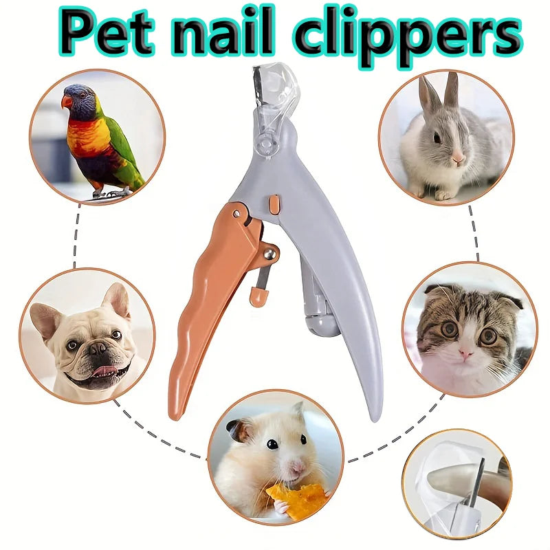 LED Light Pet Nail Clipper With Magnifying Glass For Pets