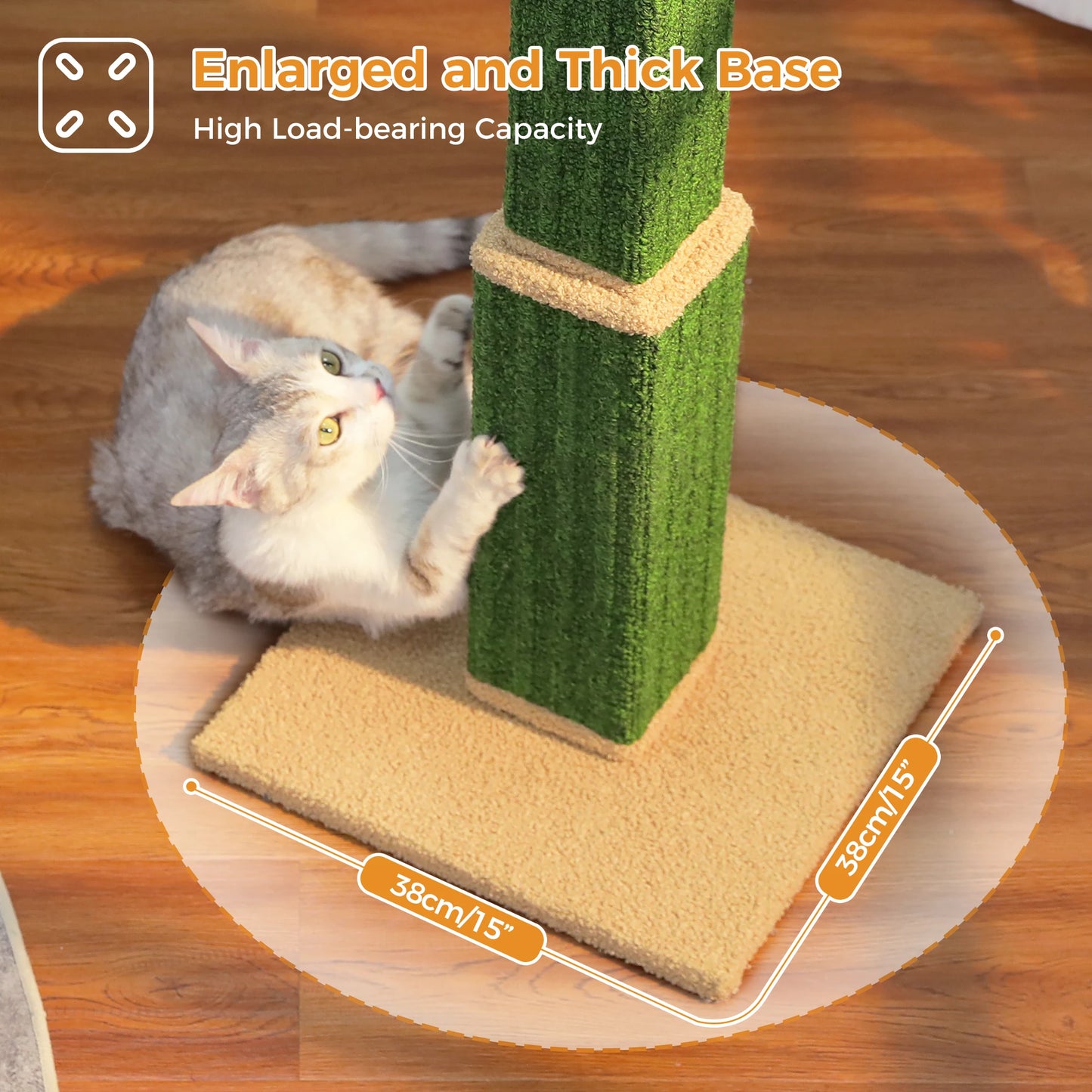 PAWZ Road Cat Scratching Post Indoor Cats With Woven Sisal Ball
