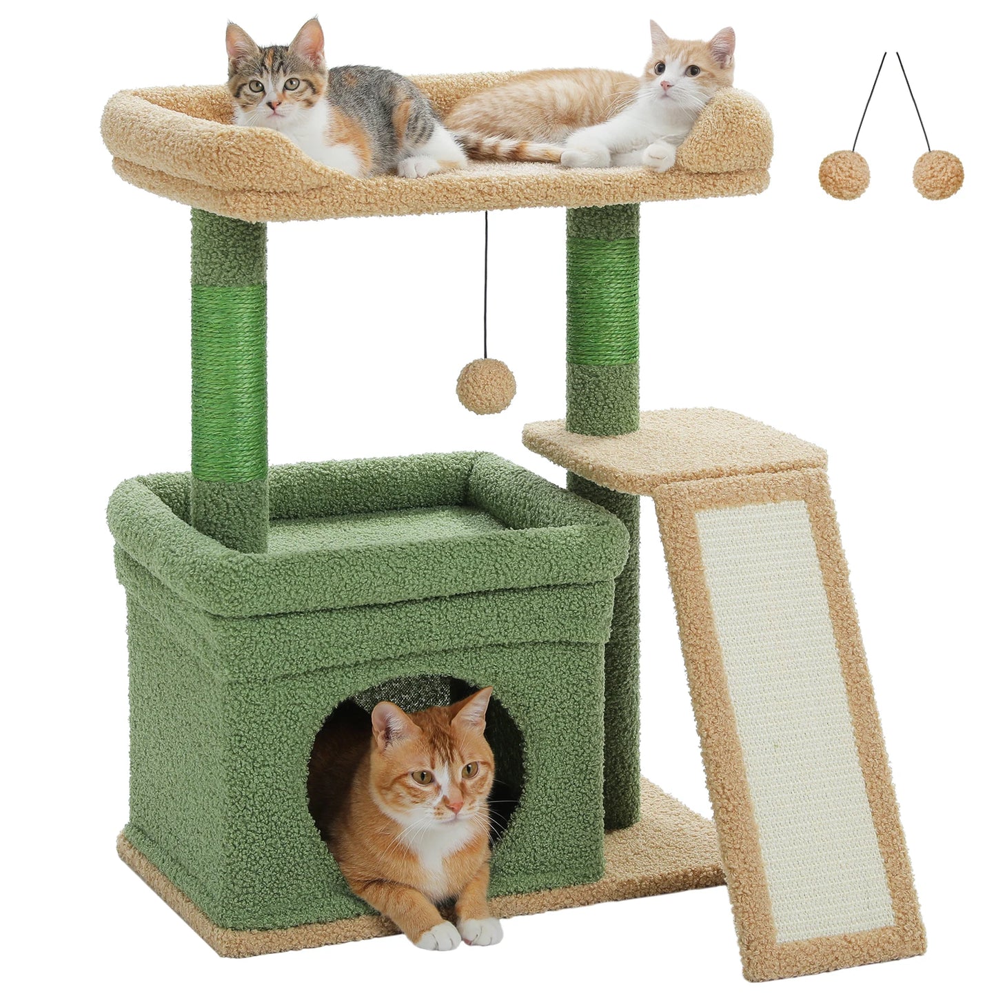 PAWZ Road Indoor Cat Tree With Sisal Post And Perch