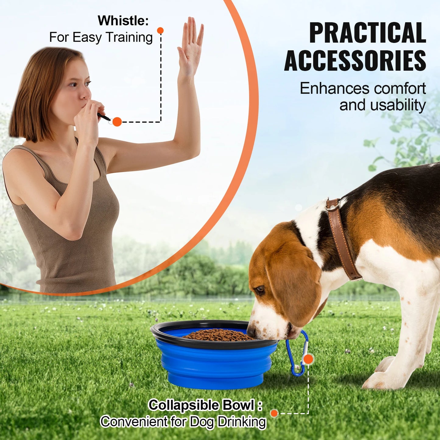 SucceBuy Dog Agility Training Equipment Set With Adjustable Hurdles Weave Poles