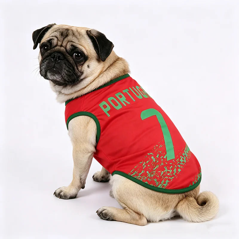 Sport Team Mesh Dog Vest Breathable Lightweight Pet Clothing