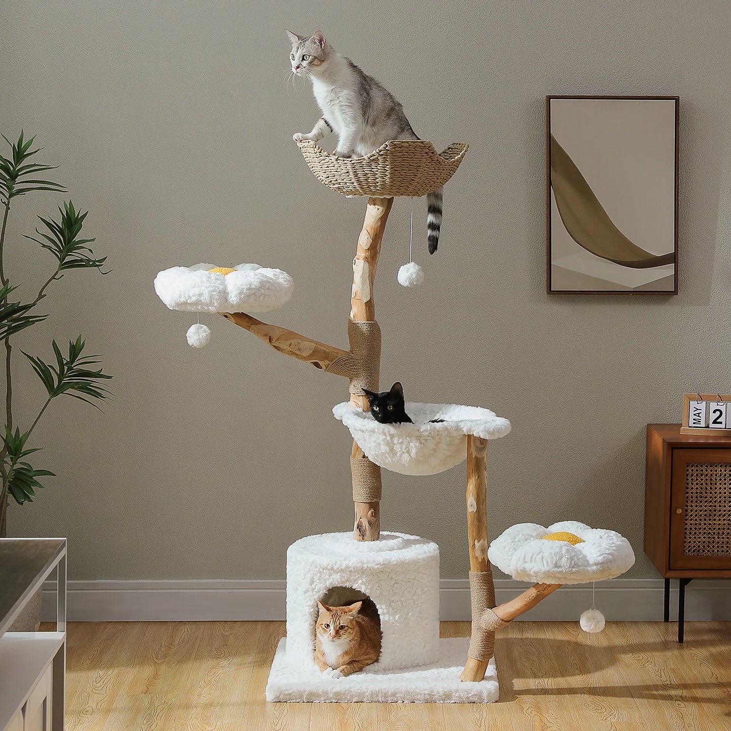 PAWZ Road Large Cat Tree Tower With Sisal Scratching Post