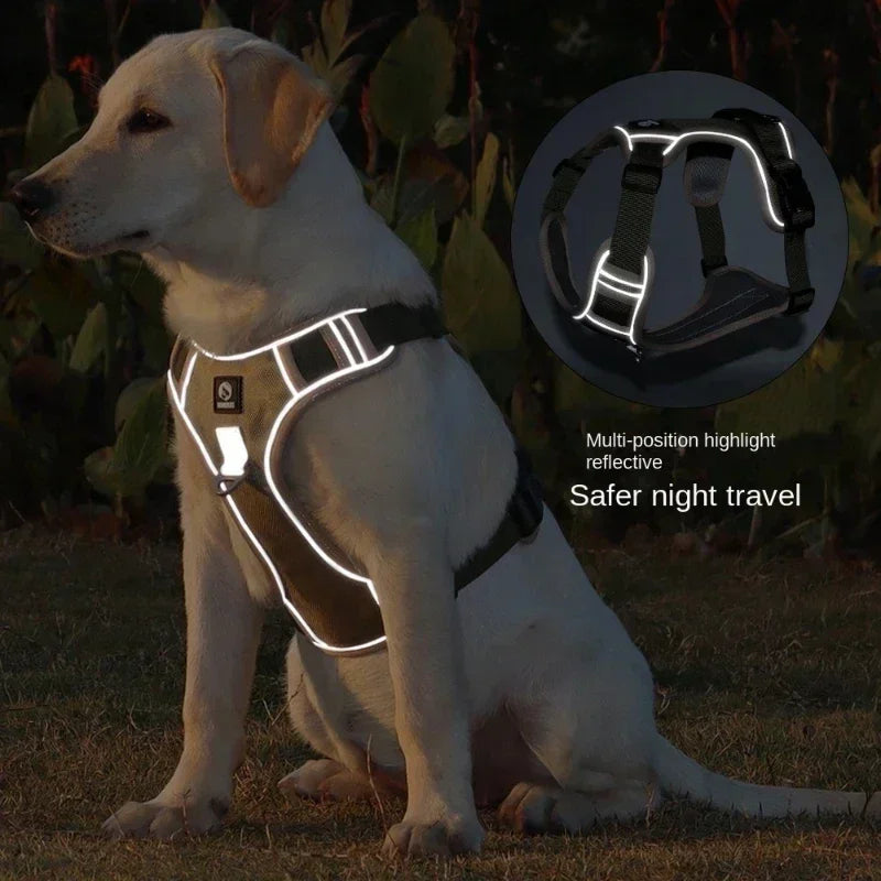 Reflective Adjustable Dog Harness For Outdoor Training