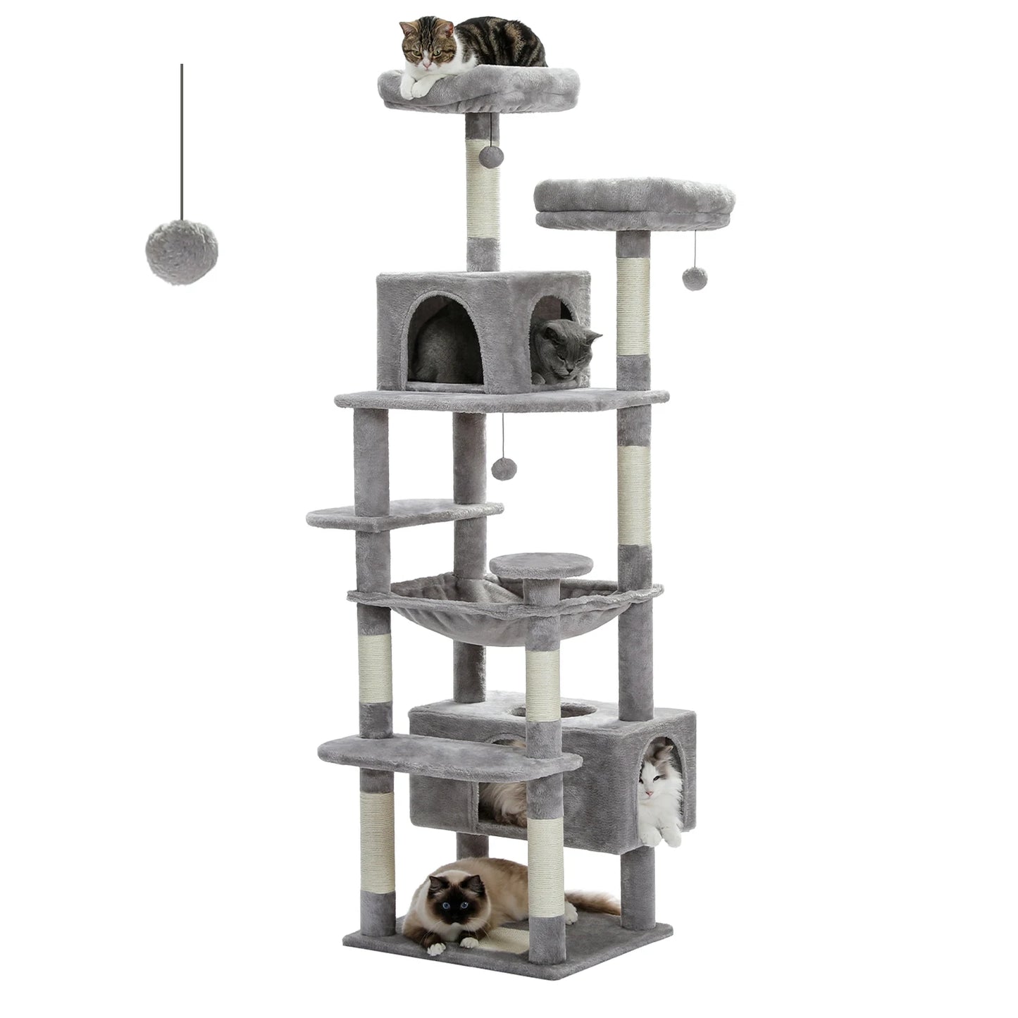 PAWZ Road Cat Tree Tower With Scratching Posts Condos