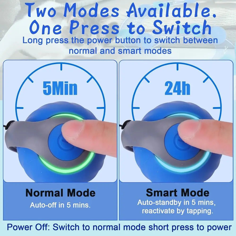 Interactive Cat Toy Ball For Indoor Cats With 3 Tails And 2 Speeds Rechargeable