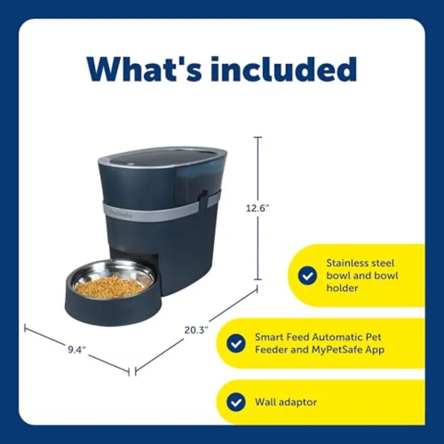 Smart Pet Feeder With Alexa And iOS Android App Compatibility