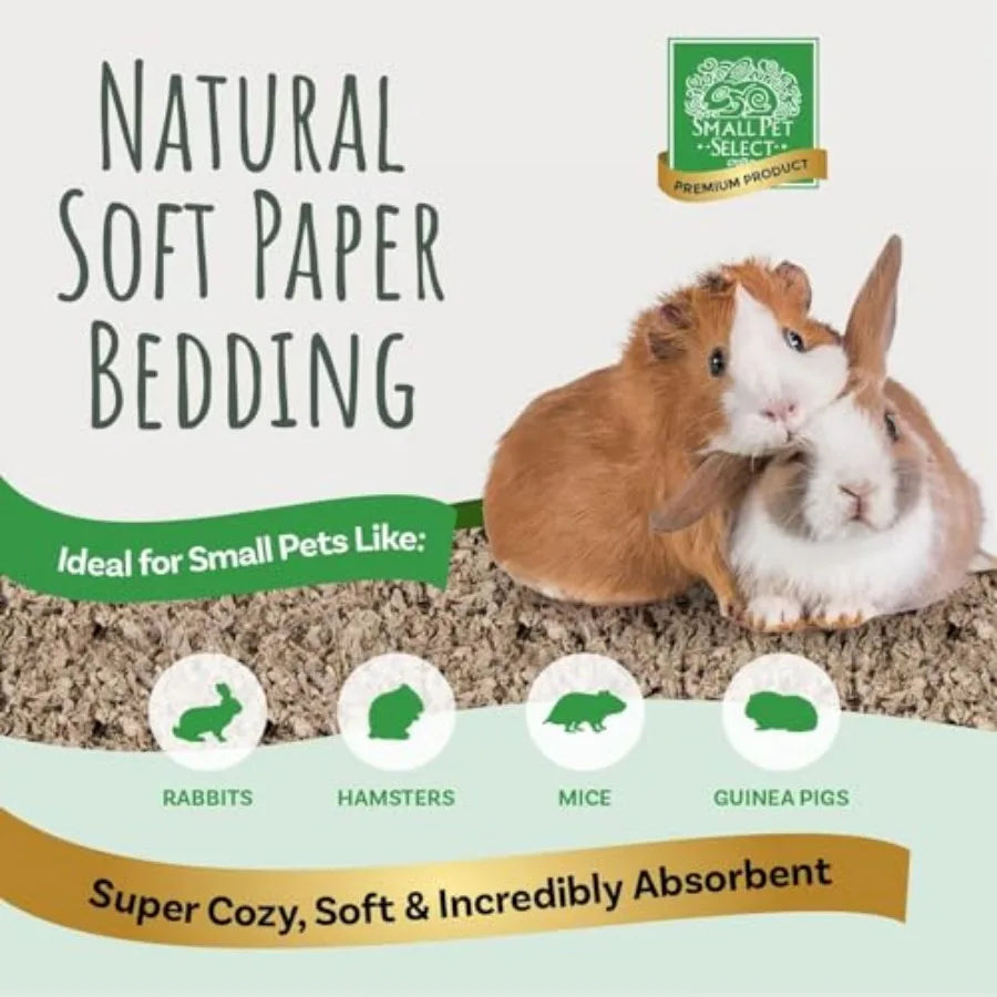 Premium Small Animal Bedding Natural Soft Paper For Rabbits Made In USA