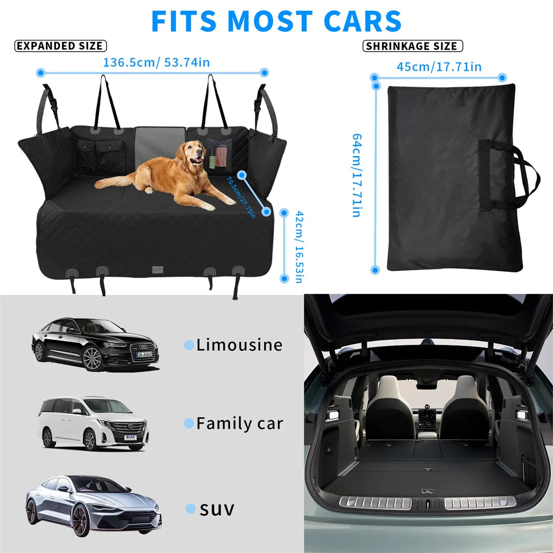 BINGOPAW Waterproof Dog Car Seat Cover Hammock Back Seat