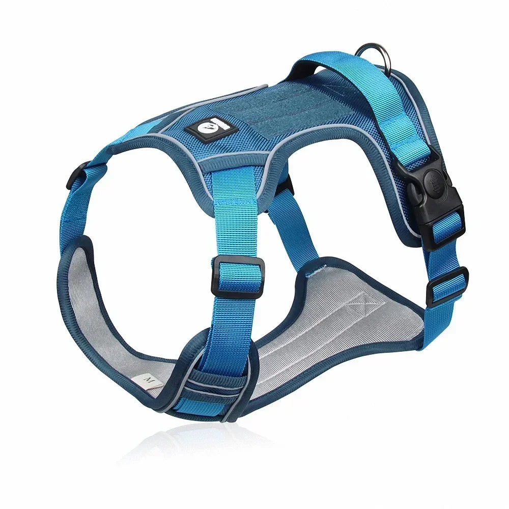 ABQP Reflective Dog Harness Adjustable Training Vest Shock Harnesses