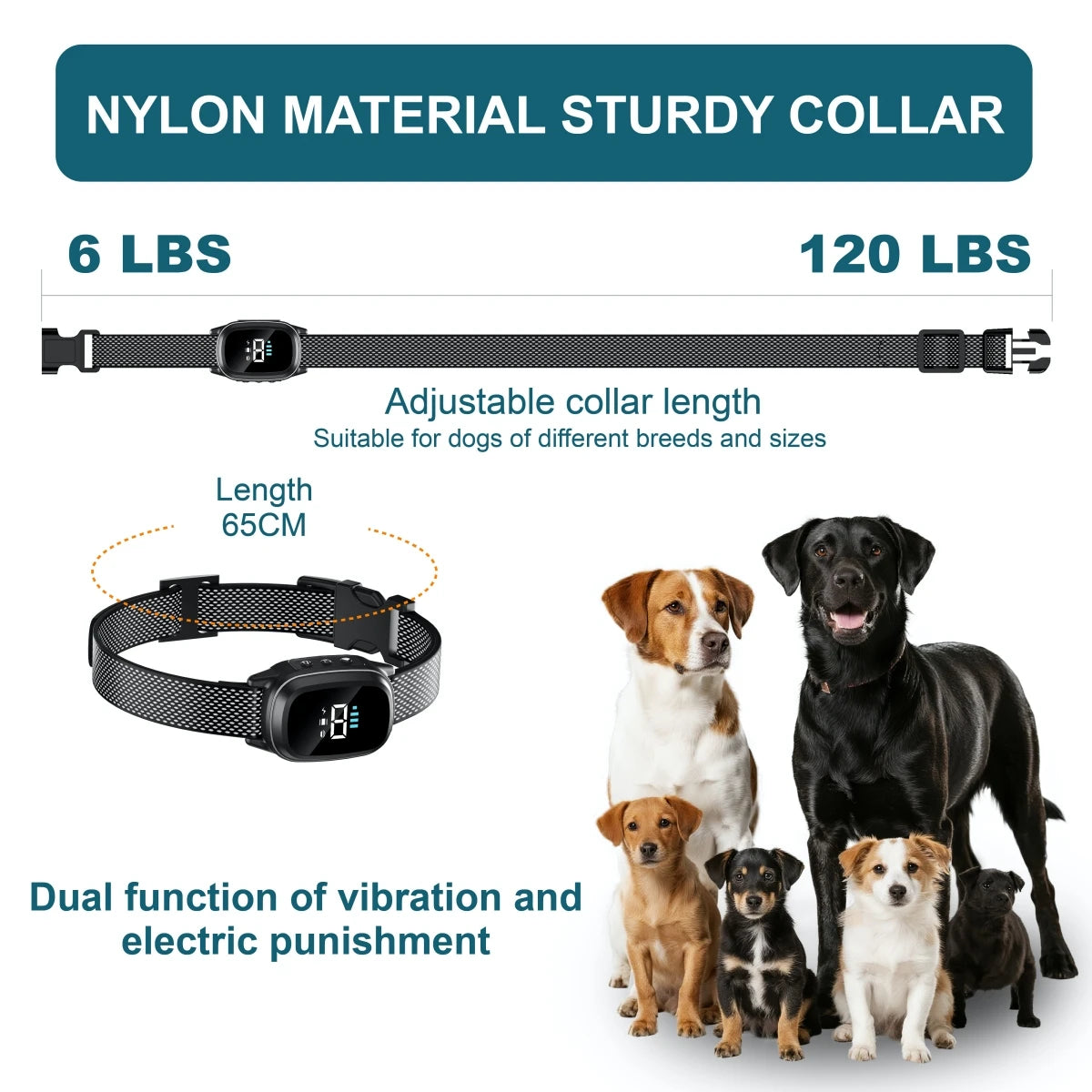 YHLC Automatic Anti Barking Dog Collar Rechargeable Bark Deterrent