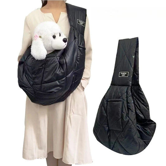 Sling Carrier for Small Pets Hands Free Travel Outdoor