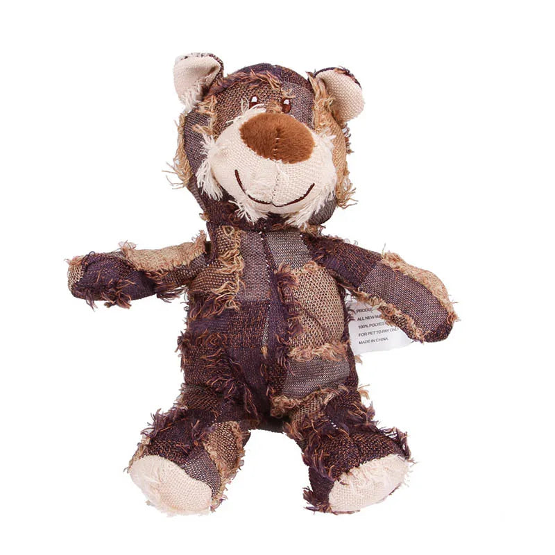 Soundmaking Plush Teddy Bear Dog Toy Squeak Interactive Plaything