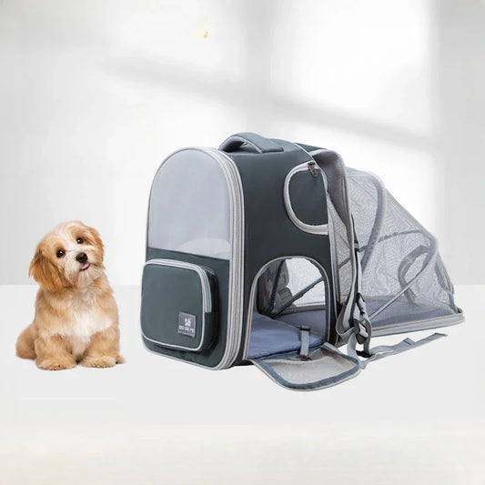 Breathable Cat Backpack Carrier Expandable Travel Bag