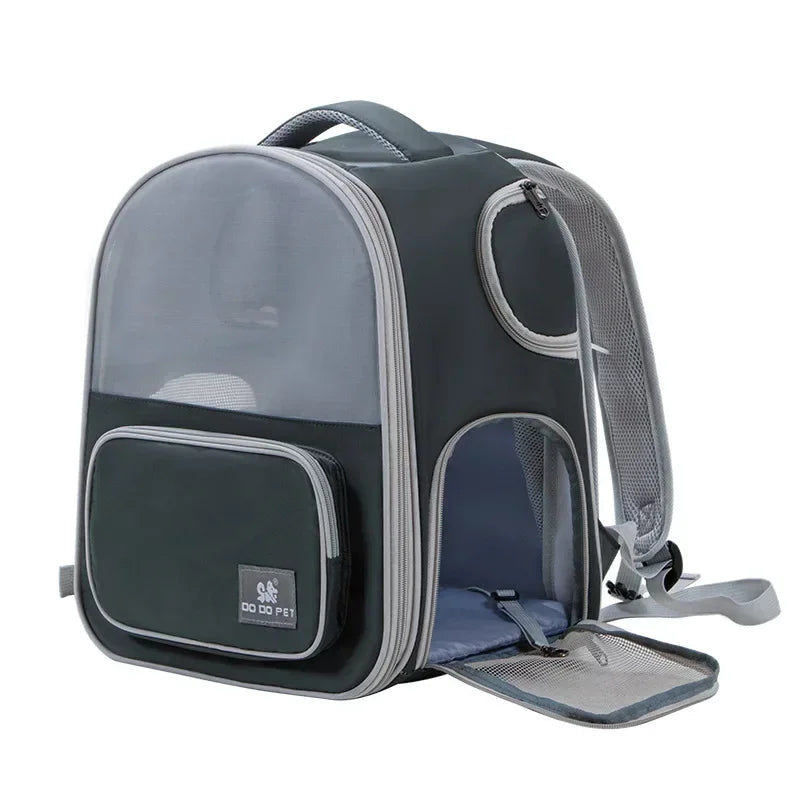 Breathable Expandable Cat Carrier Backpack For Travel