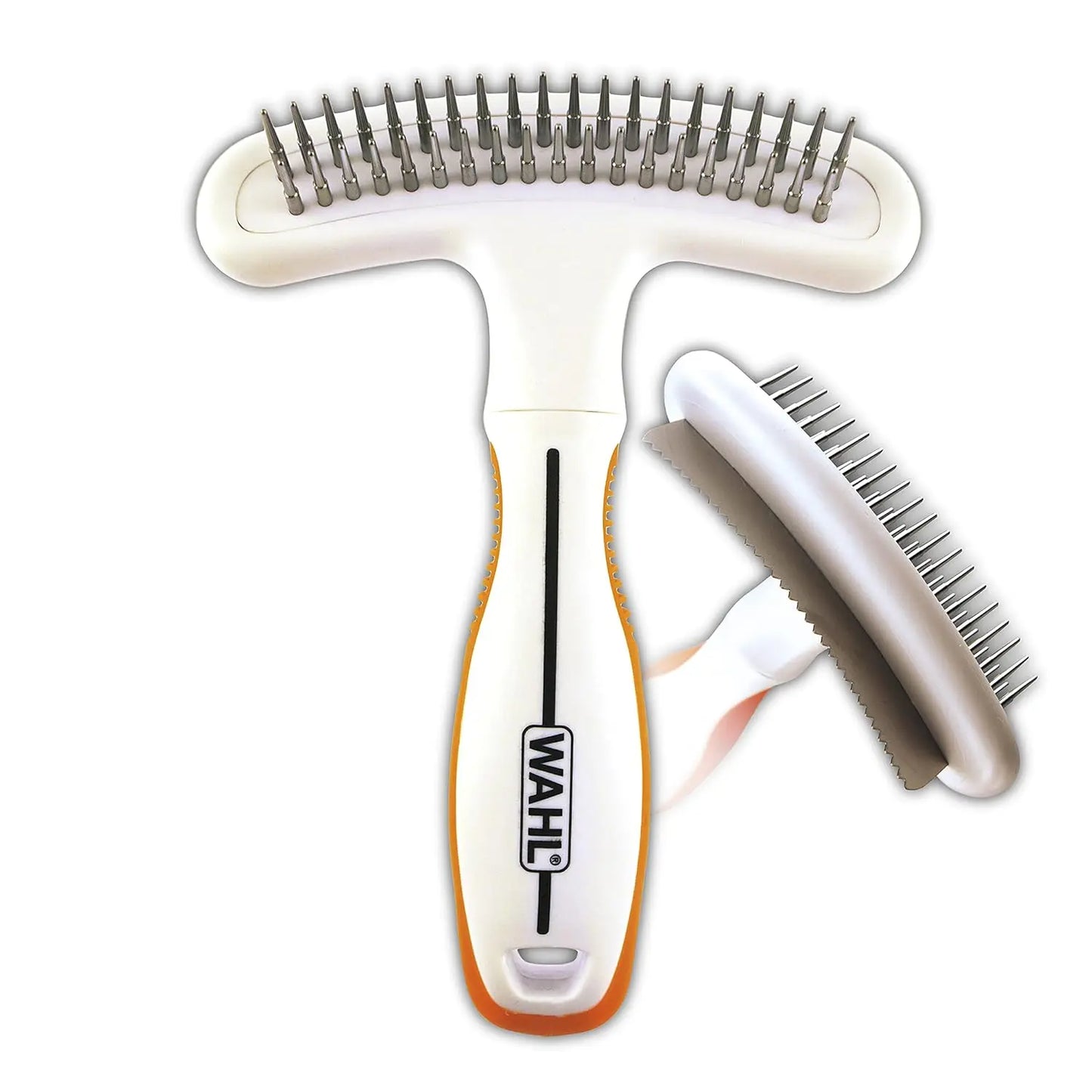 2-in-1 Pet Deshedding Rake And Blade For Dogs And Cats Stainless Steel