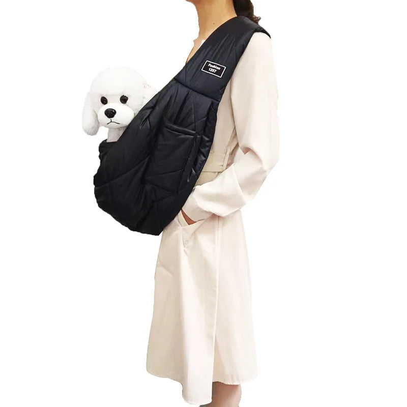 Sling Carrier for Small Pets Hands Free Travel Outdoor