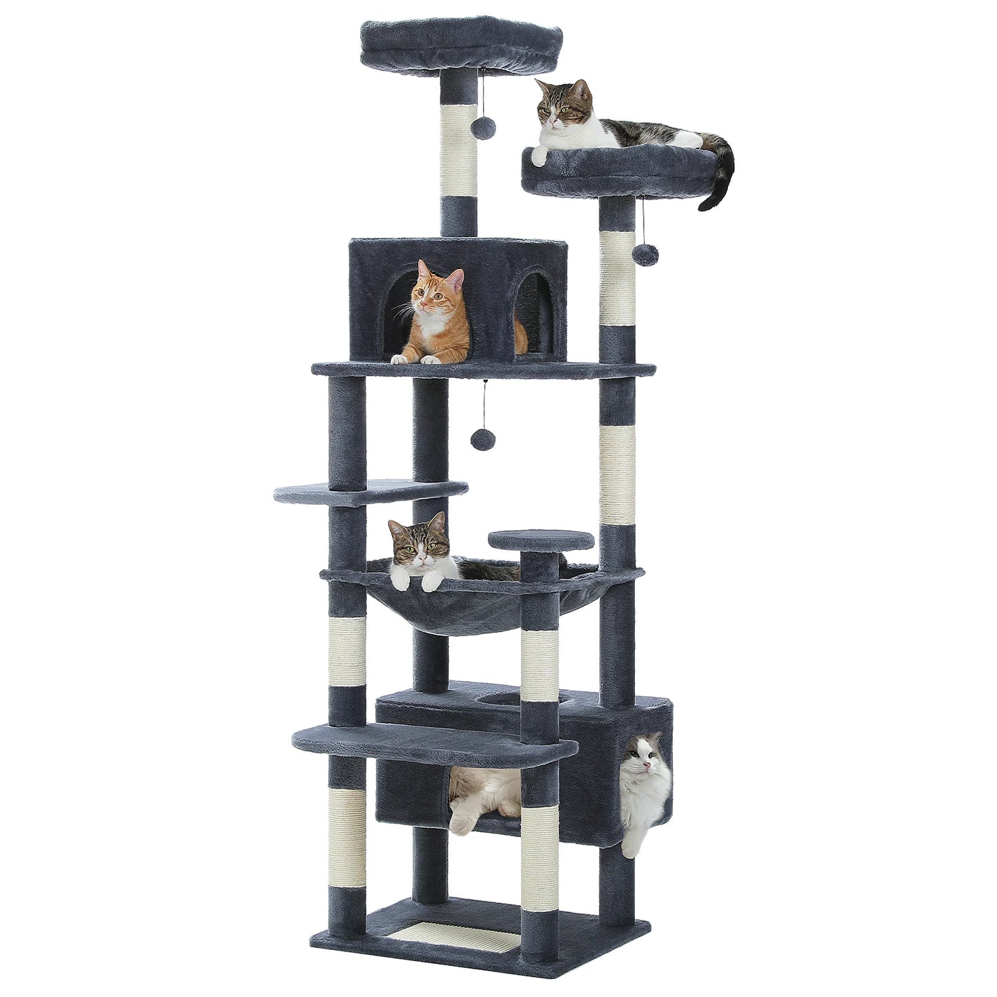 PAWZ Road Cat Tree Tower With Sisal Posts and Condos