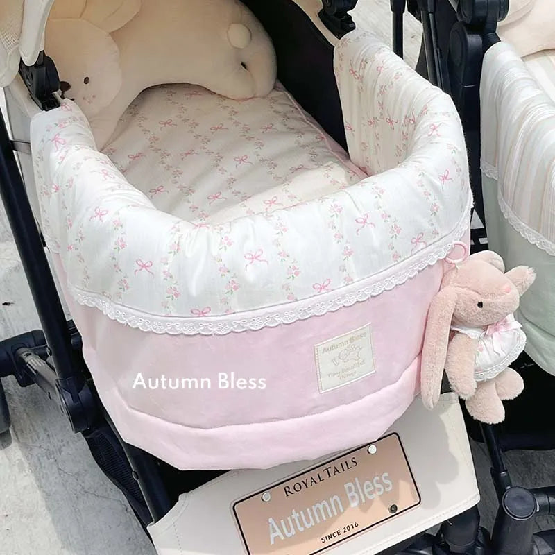 Smvp Super Soft Pet Dog Stroller Cover With Bunny Design