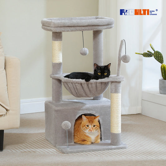 PAWZ Road 4 In 1 Cat Tree With Condo And Scratching Post