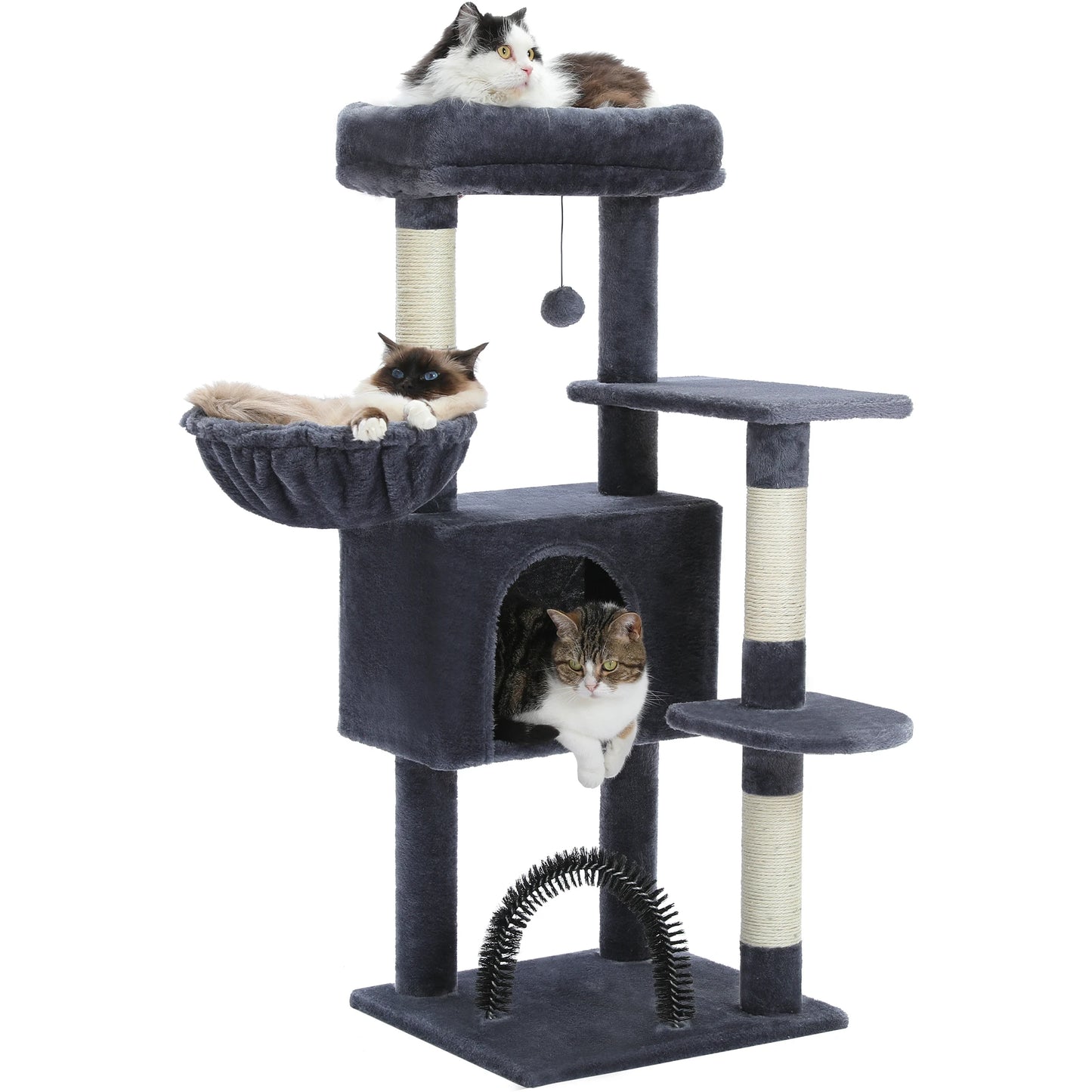 PAWZ Road Cat Tree Tower Condo With Plush Perch Posts
