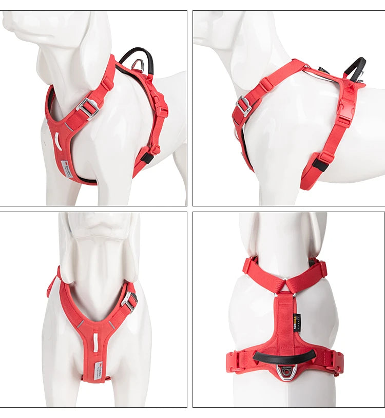 Small Combination Dog Harness No Pull Reflective Vest