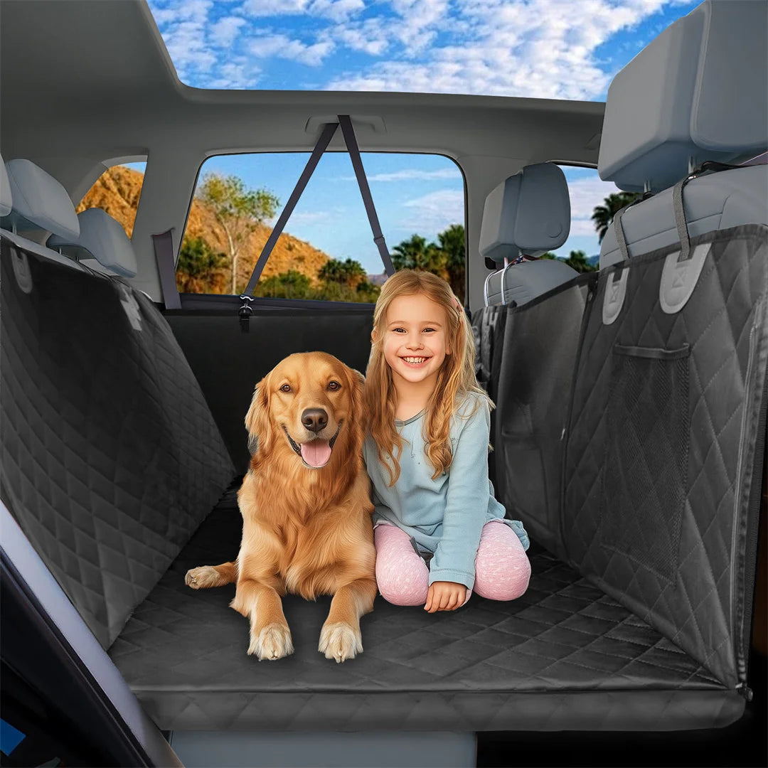 BINGOPAW Waterproof Dog Car Seat Cover Hammock Extender Back Seat