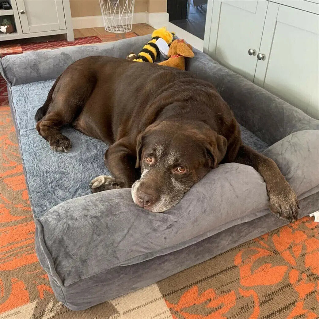 BINGOPAW Extra Large Orthopedic Dog Bed With Removable Washable Cover