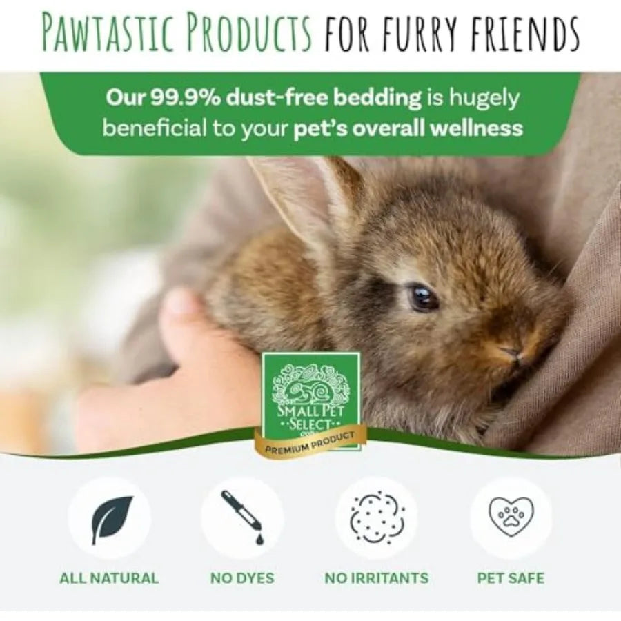 Premium Small Animal Bedding Natural Soft Paper For Rabbits Made In USA