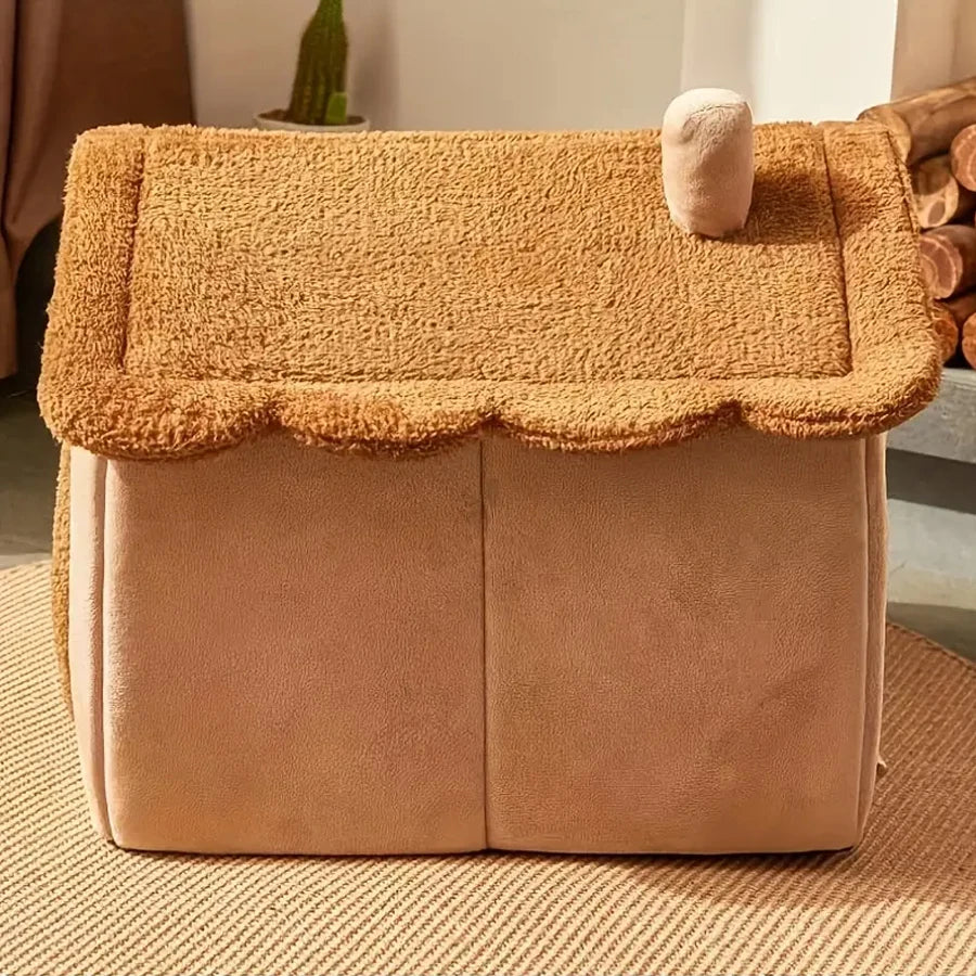 Foldable Pet House For Cats And Small Dogs Removable Bed